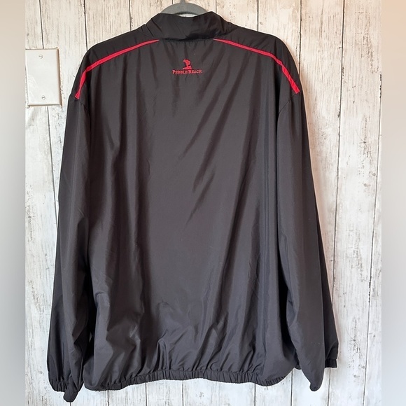 Pebble Beach Men's Half Zip Golf Jacket Black Size XL - Picture 3 of 6